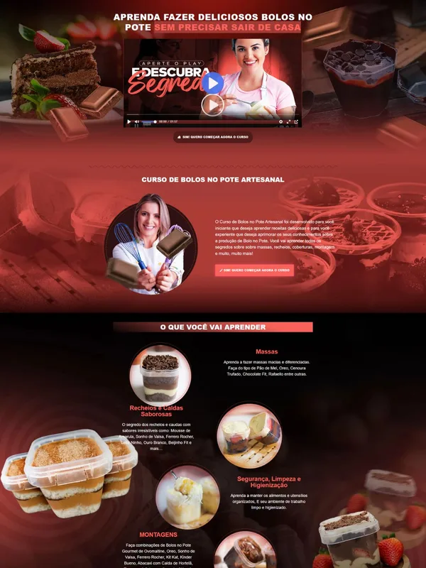 Template de página de vendas — Bolo Pote